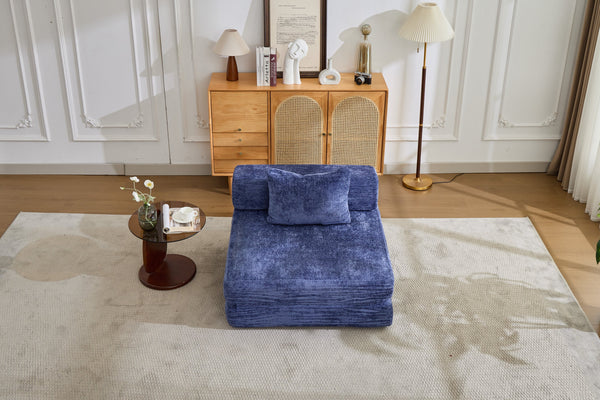 English Elm Compression Sofa Bed - Versatile Chenille Floor Sofa With Modular Design For Living Room & Dorms W3723P345646