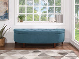 OSP Home Furnishings Jaycee Storage Bench Blue