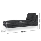 Christopher Knight Home® - Noble House - Beamon Contemporary Fabric Chaise Lounge