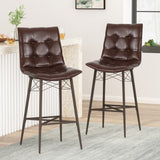 Christopher Knight Home® - Noble House - Pineview Contemporary Tufted Barstools - Set of 2