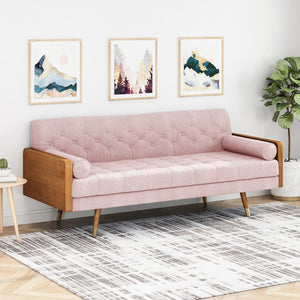 Christopher Knight Home® - Noble House - Jalon Mid-Century Modern Tufted Fabric Sofa