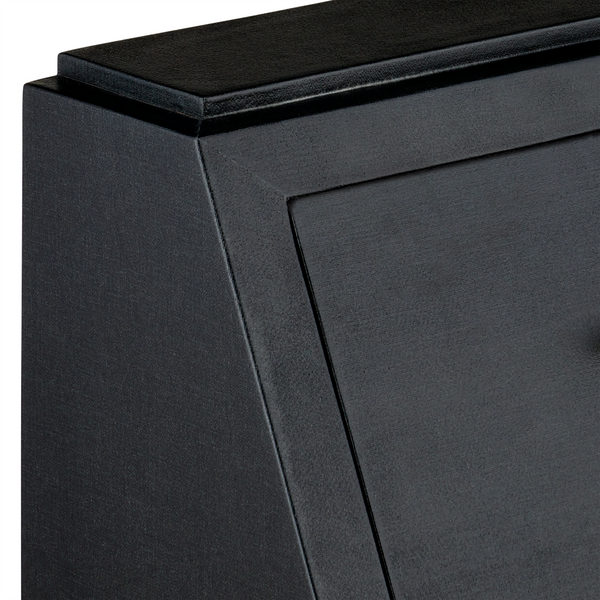 Verona Black Secretary Desk - Stylish Lacquered Design with USB Ports, Adjustable Shelves & Safety Features
