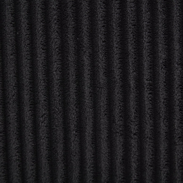 English Elm Corduroy Swivel Barrel Chair with Sturdy Wood Frame & Metal 360° Base, Plush Corduroy Comfort Pop Black W395P220274