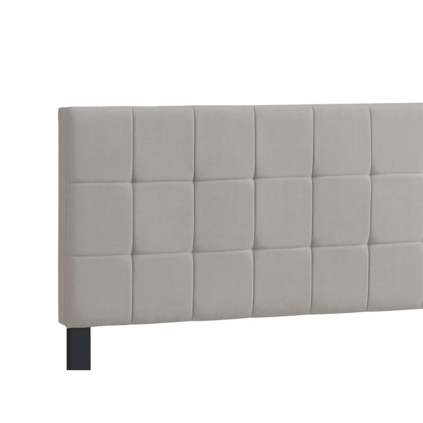 English Elm Destiny Beige Upholstered Eastern King Panel Bed with Padded Headboard, Timeless Supportive Design B062P331068