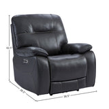 Parker House Parker Living Axel - Ozone Power Recliner Ozone 83% Polyester, 17% PU (W) MAXE#812PH-OZO