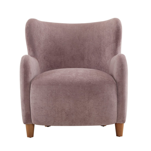 English Elm Christopher Knight Home® - Lucia Velvet Wingback Armchair with Pocket Spring Cushion, Mid-Century Birch Legs, Luxe Comfort Light Purple 31.5 L x 30.75 W x 30.5 H N776P205426P