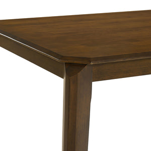 English Elm Warren Dark Brown Rectangular Dining Table with Flared Legs, Modern Wood Grain Finish for Warm Gatherings B062P374087