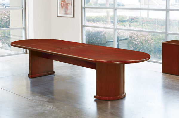 OSP Home Furnishings Sonoma Executive Conference Table Seats Eight with Scratch Resistant Top for Boardrooms 144”X48”X30” SON62