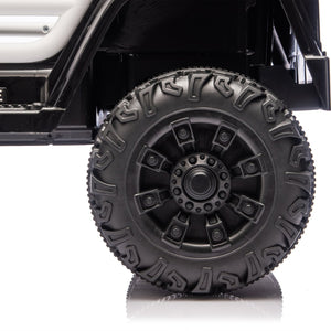 English Elm 12v Kids Police Ride on Car with Remote Control Dual Motors Suspension and Bluetooth W1578P353183