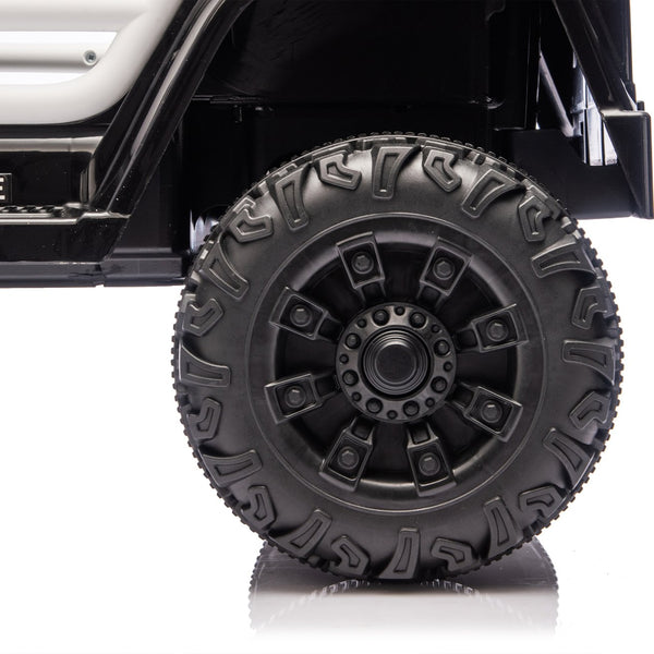 English Elm 12v Kids Police Ride on Car with Remote Control Dual Motors Suspension and Bluetooth W1578P353183