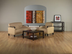 OSP Home Furnishings Main Street Loveseat Woven Wheat