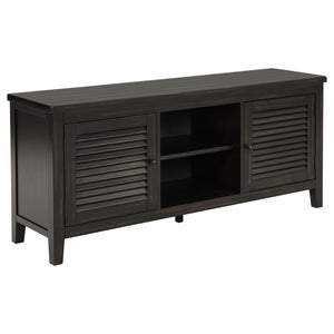 English Elm Sutter Mission Style Louvered Door Tv Stand Rustic Pine Console for Living Room B062P441044