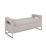 Madison Park Crawford Transitional Soft Close Storage Bench MP105-0614 Grey