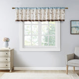 Serene Transitional Embroidered Window Valance