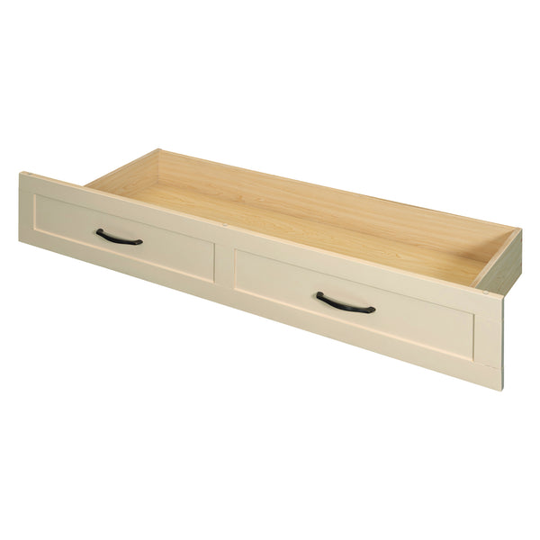 English Elm Full Size Murphy Bed Rattan Cabinet with Storage Drawers and Gold Hardware Gold N708S00009G