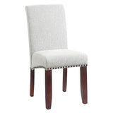 OSP Home Furnishings Parsons Dining Chair Smoke Fabric