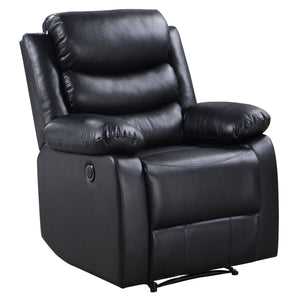 English Elm Black Power Recliner Plush Pillow-Top Arms, Independent Coil Support, Tight Cushions for Sleek Comfort and Durability B062P184508