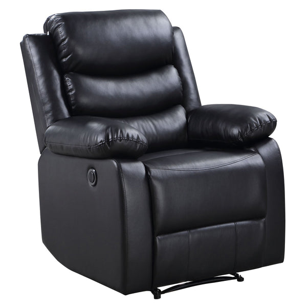 English Elm Black Power Recliner Plush Pillow-Top Arms, Independent Coil Support, Tight Cushions for Sleek Comfort and Durability B062P184508