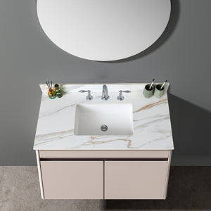 English Elm 43 Inch Marble Vanity Top - Elegant Carrara White Sink With 4" Backsplash & Durable Design For Bathrooms W2699P192444