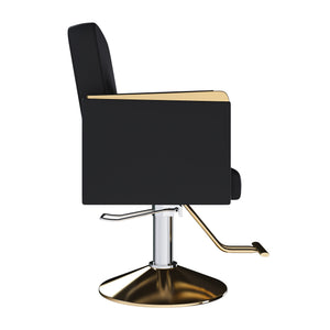 English Elm Hydraulic Salon Chair with Foot Pump Swivel Base for Barber Tattoo Spa Use W2700P410956