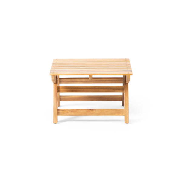 English Elm Christopher Knight Home® - SEDONA Acacia Wood Side Table with Open Slat Top for Outdoor Living Durable Weather-Resistant Accent Teak 23.75 L x 23.75 W x 7.25 H 63747.00