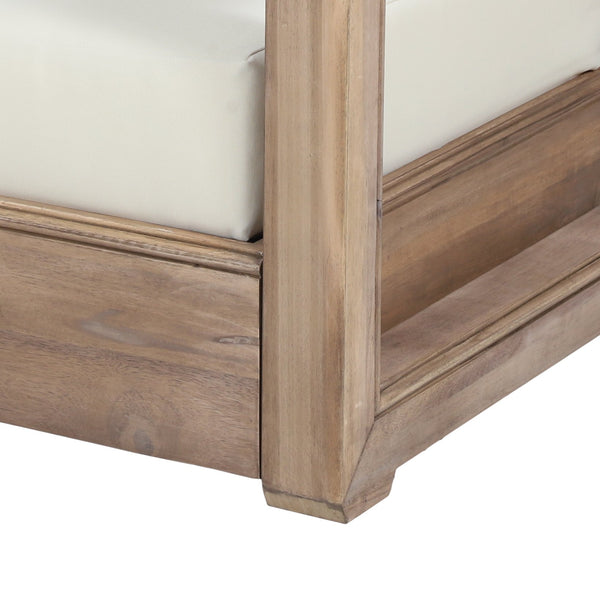 English Elm Christopher Knight Home® - WESTCHESTER Acacia Wood Floor Club Chair Brown — Slatted Back & Seat, Durable Outdoor Patio Seating 67306.00BBGE