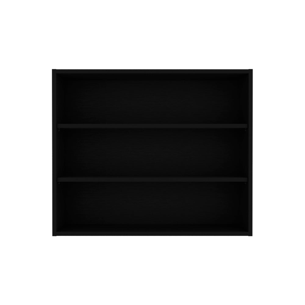 English Elm Meeker Black Wall Cabinet for Kitchen - Engineered Wood, 3 Spacious Shelves, Modern Minimalist Design B092P245422