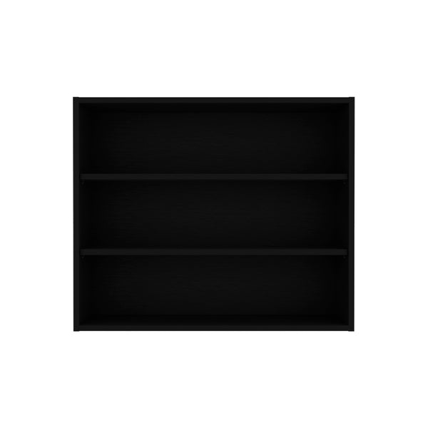 English Elm Meeker Black Wall Cabinet for Kitchen - Engineered Wood, 3 Spacious Shelves, Modern Minimalist Design B092P245422