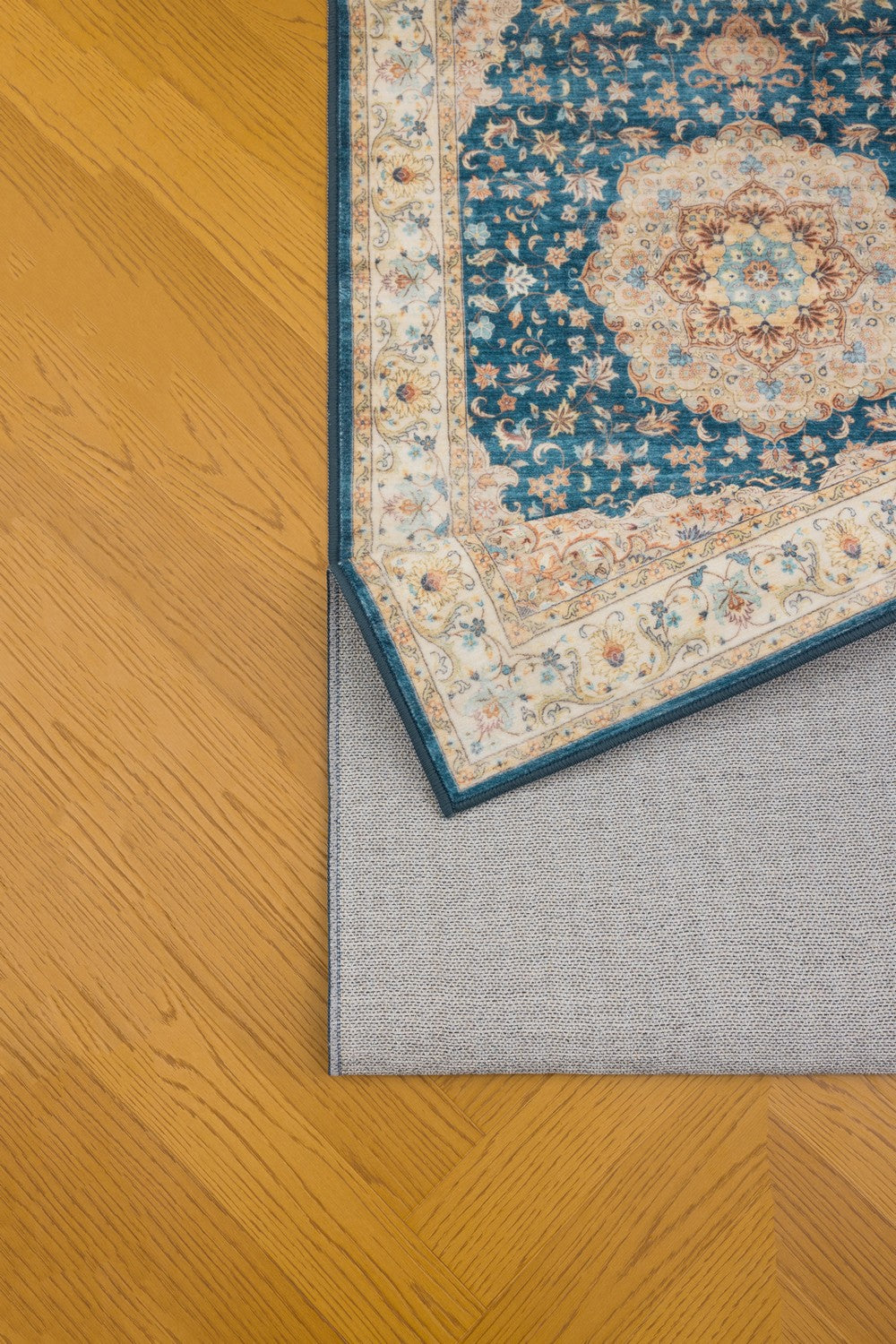 English Elm Premier Navy Traditional Area Rug Low Pile Living Room Entryway Floor Accent 5x7 B186P479374