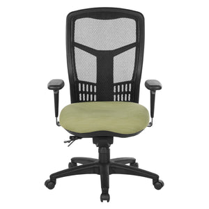 OSP Home Furnishings Progrid® Ergonomic Mesh High Back Office Chair with Lumbar Support and Adjustable Arms 92892-K015