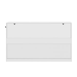 English Elm U-Style Farmhouse Sideboard With 3 Drawers & 4 Cabinet Doors - Stylish Multi-Functional Buffet Storage N711P345213K-GIGA