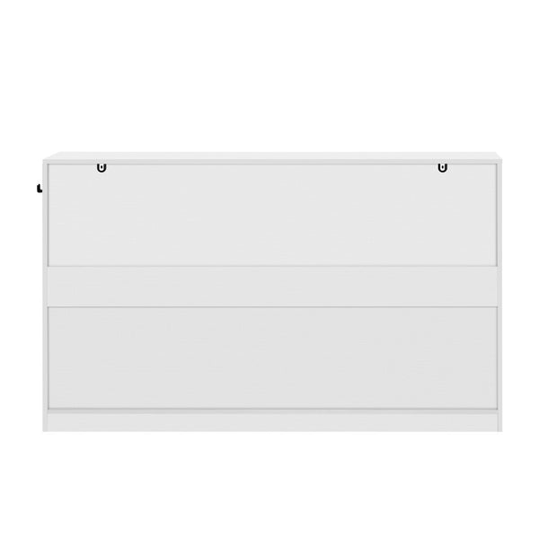 English Elm U-Style Farmhouse Sideboard With 3 Drawers & 4 Cabinet Doors - Stylish Multi-Functional Buffet Storage N711P345213K-GIGA