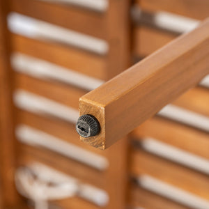 English Elm Christopher Knight Home® - Acacia Solid Acacia Wood Outdoor Dining Chairs Set of 2 with Beige Weather-Resistant Cushions, Natural Finish N776P286347B