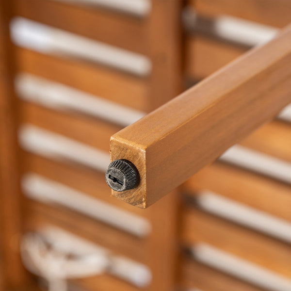 English Elm Christopher Knight Home® - Acacia Solid Acacia Wood Outdoor Dining Chairs Set of 2 with Beige Weather-Resistant Cushions, Natural Finish N776P286347B