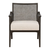 OSP Home Furnishings Lantana Cane Back Arm Chair Linen