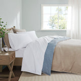 Madison Park 600 Thread Count Casual Pima Cotton Sheet Set MP20-7165 White