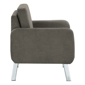 OSP Home Furnishings Lounge Seating with Chrome Base and High Density Foam for Modern Reception Areas Chair SL5601-SK2
