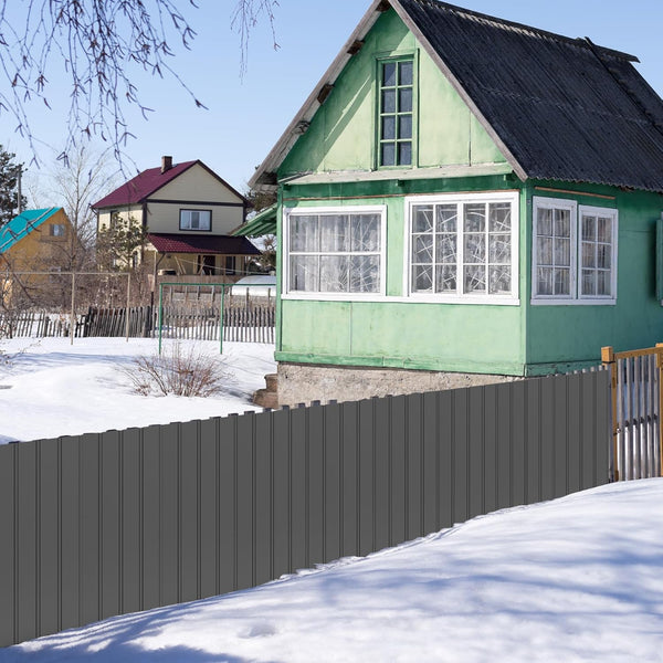 English Elm 20pcs Corrugated Galvanized Steel Roofing Panels Weatherproof Kit for Sheds Pergolas W1859P471100