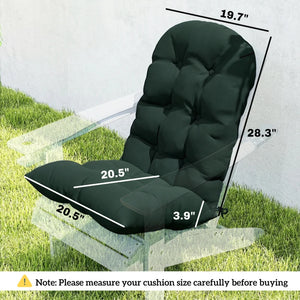 English Elm Garden Tufted High Back Patio Chair Cushions Set with Uv Resistant Polyester Cover T3971P476121