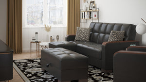 English Elm Primenest Zenaero Convertible Chaise Lounge With Storage - Modern Upholstered Sleeper For Comfort B030P303559-GIGA