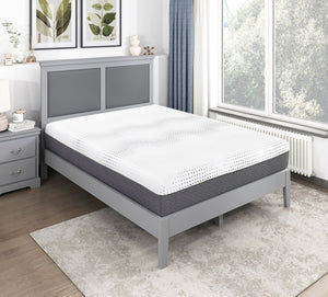 English Elm 12" Full Gel-Infused Green Tea Memory Foam Hybrid Mattress, 12" Plush Pocket Coils, Breathable USA-made B011P218277