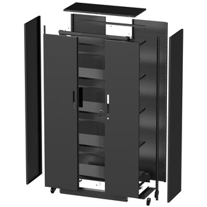 English Elm Metal Lockable Steel Cabinet Two Adjustable Shelves Garage Office Utility Storage T2398P442668