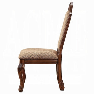 English Elm Chateau Upholstered De Ville Side Chair Set of 2 – Cherry Wood Trim, Padded Fabric Seats, Elegant Arched Back B2726P282913