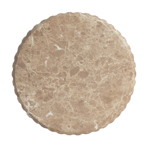 English Elm Christopher Knight Home® - Outdoor Cicci Carved Side Table - Luxurious Gold Accent For Indoor/Outdoor Living Spaces N773P283503G