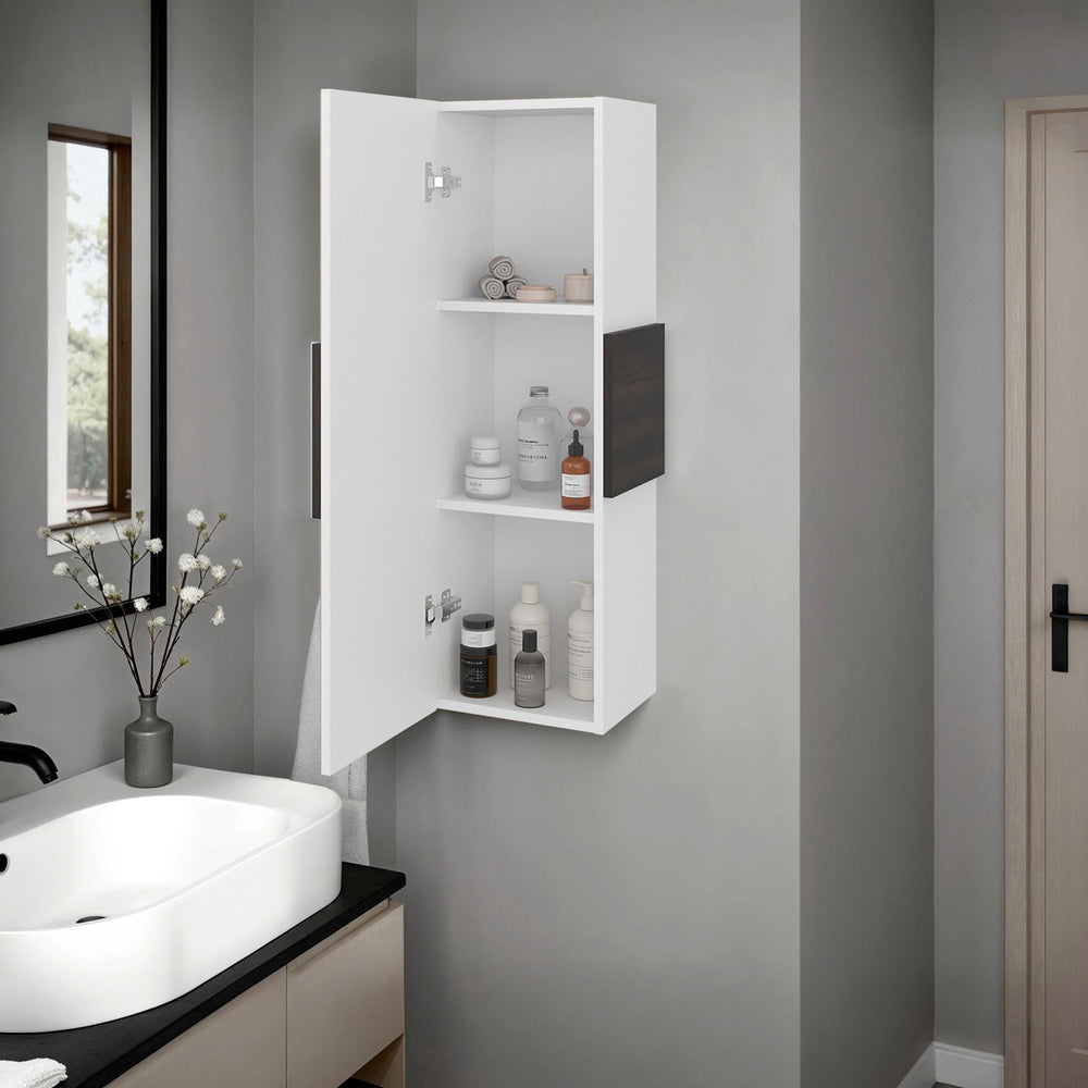 English Elm Vanguard Wall Mount Medicine Cabinet with Three Shelves for Bathroom Organization B070P490011