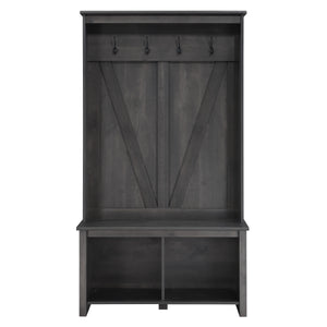 OSP Home Furnishings Garnet Entry Hall Tree Urban Walnut