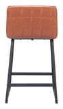 Pago Counter Stool - Set of 2 Brown 109949 Zuo Modern