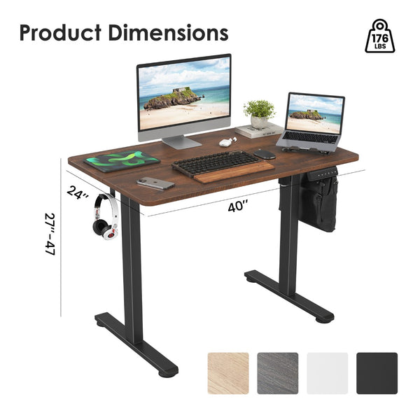 English Elm Stary Electric Height-Adjustable Standing Desk For Home Office - Ergonomic, Durable & Stylish Design T3623P339389-GIGA