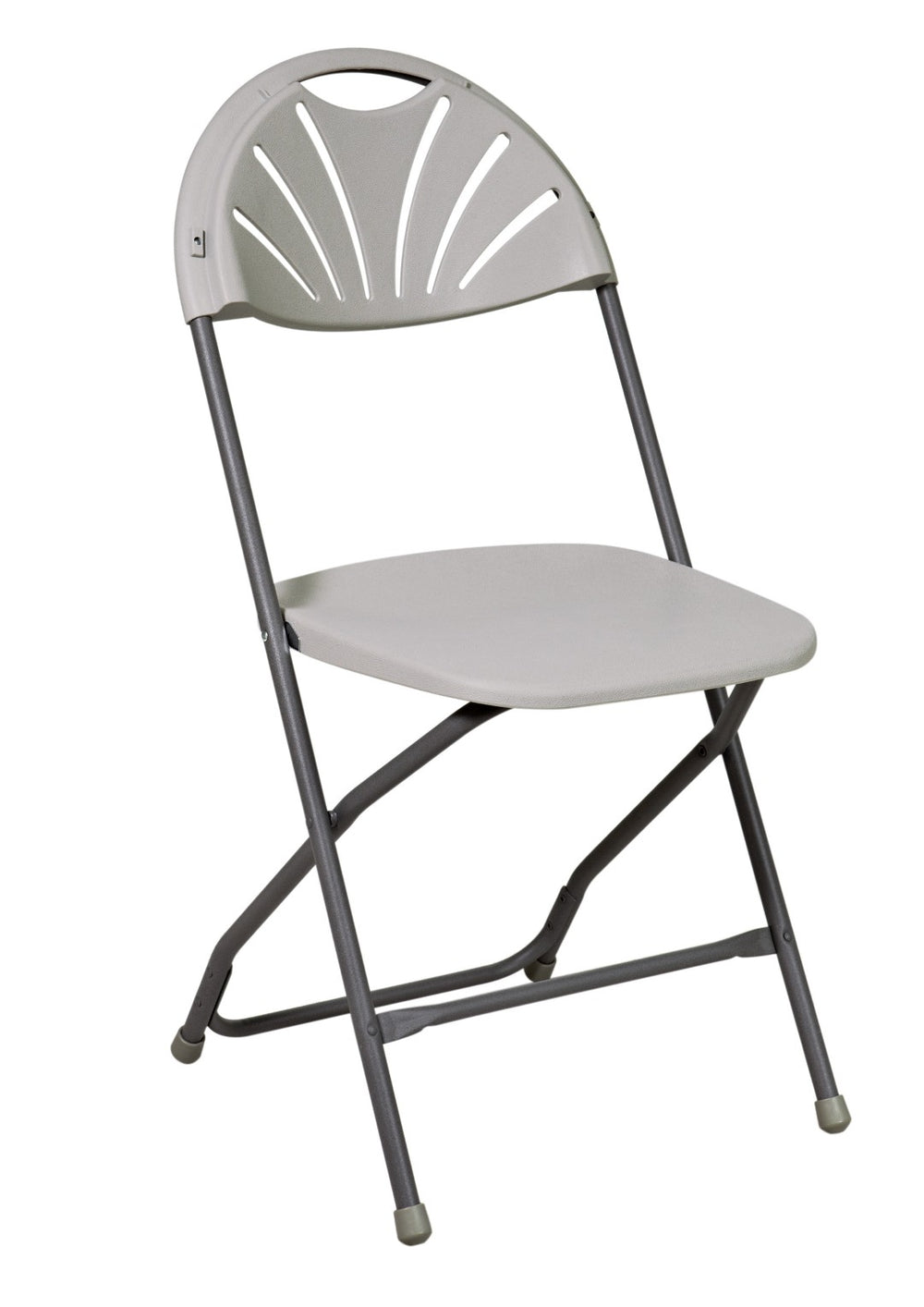 OSP Home Furnishings Resin Folding Chair Set of Four with Steel Frame for Banquet Patio or Indoor Use Plastic PC-54