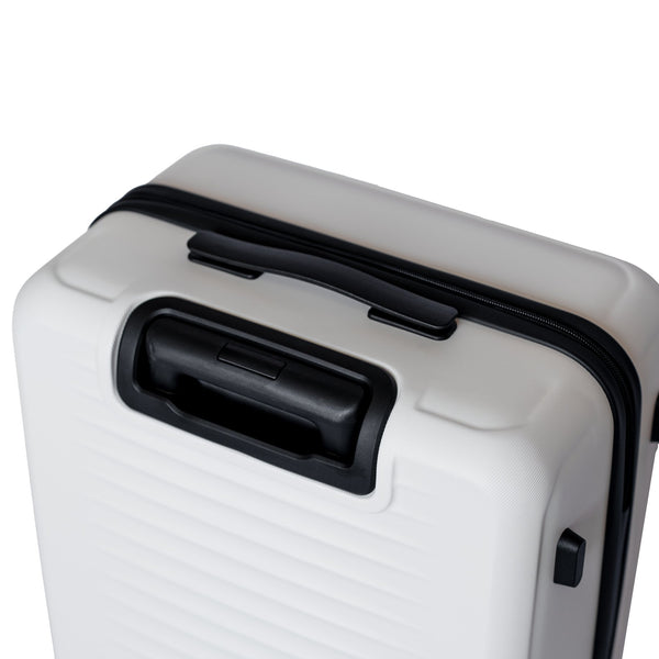 English Elm 2025 Hardshell Abs Luggage Set with Spinner Wheels and Built-in Lock for Secure Travel White W2710P459013